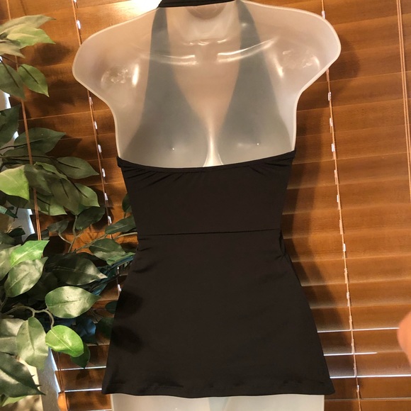 Black Halter Top, Small - Picture 3 of 5